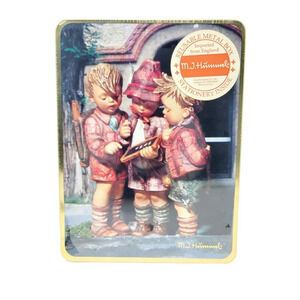M.J. Hummel Collectible Reusable Metal Box With Stationary Unopened.